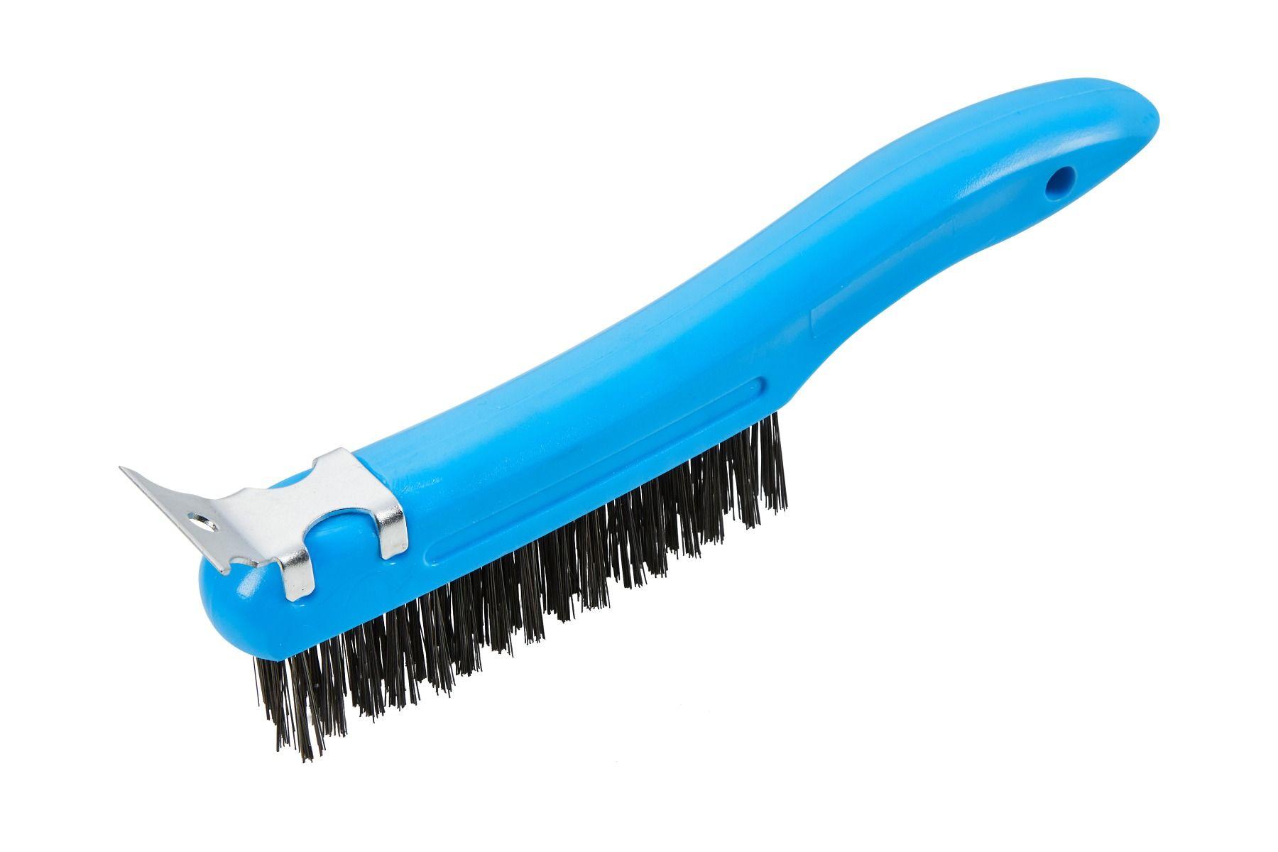 Blue Spot Tools Plastic Wire Brush And Scraper