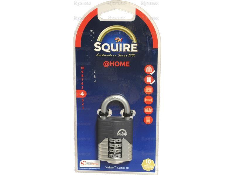 Squire 40 COMBI Vulcan Combination Padlock, Body width: 40mm (Security rating: 4) Henry Squire (VULCANCOMBI40)