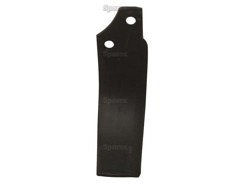 Rotavator Blade Curved LH 60x6mm Height: 194mm. Hole centres: 44mm. Hole Ø: 12.5mm. Replacement for Maschio for Maschio RS