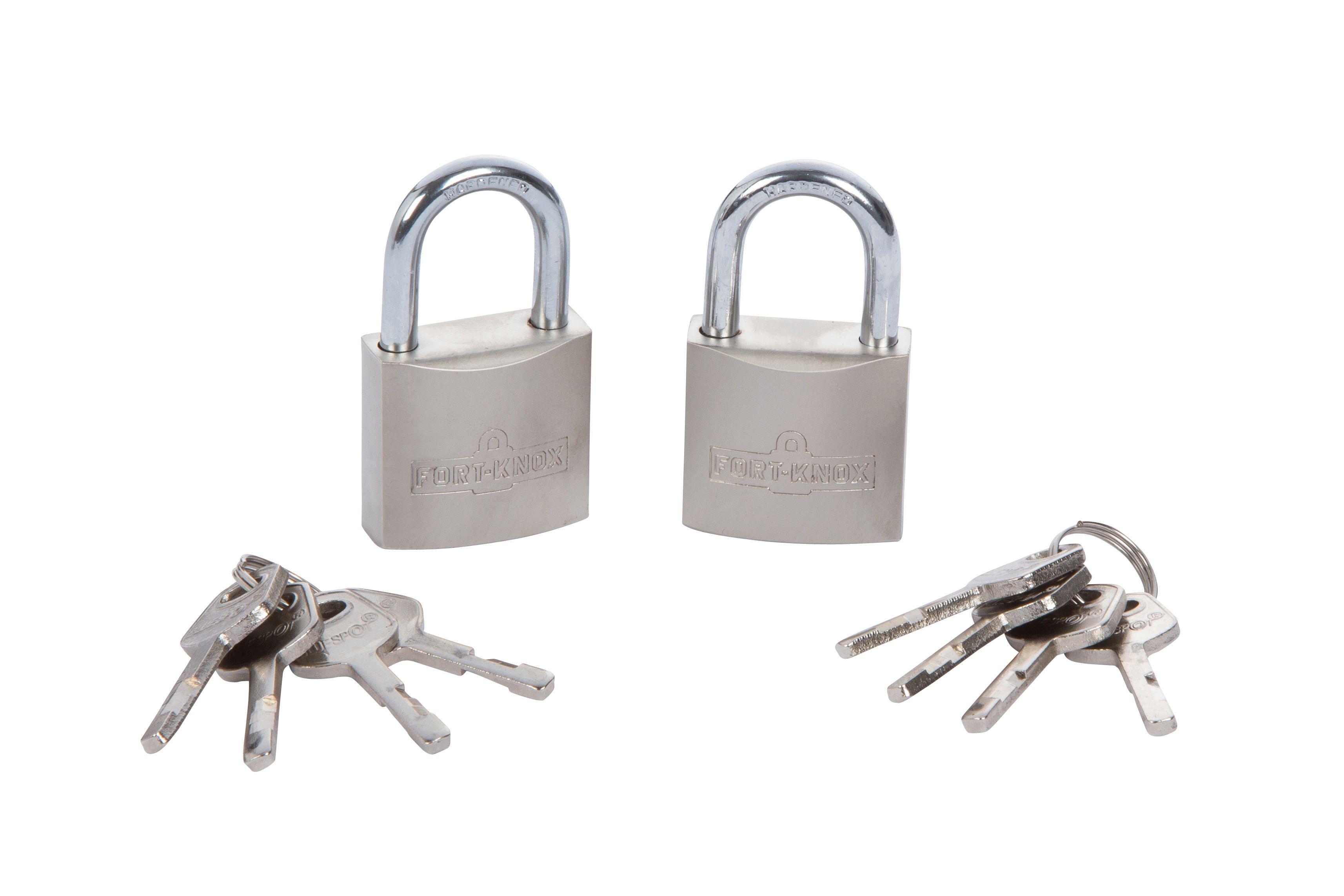 Blue Spot Tools 2 PCE 30mm Satin Finish Keyed Alike Padlocks
