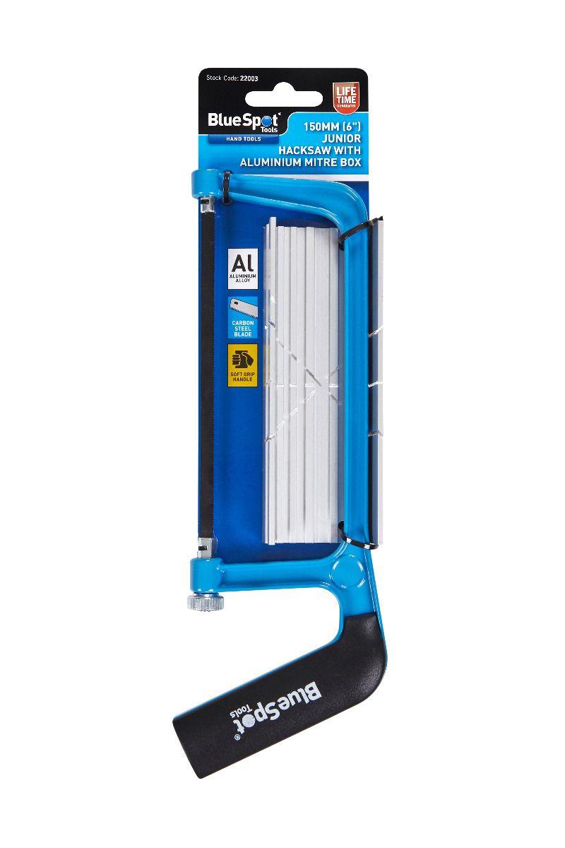 Blue Spot Tools 150mm (6") Junior Hacksaw With Aluminium Mitre Box