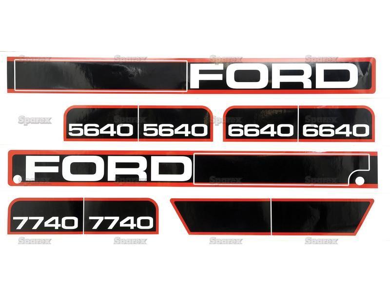 Decal Set - Ford / New Holland 5640 6640, 7740 for Ford New Holland