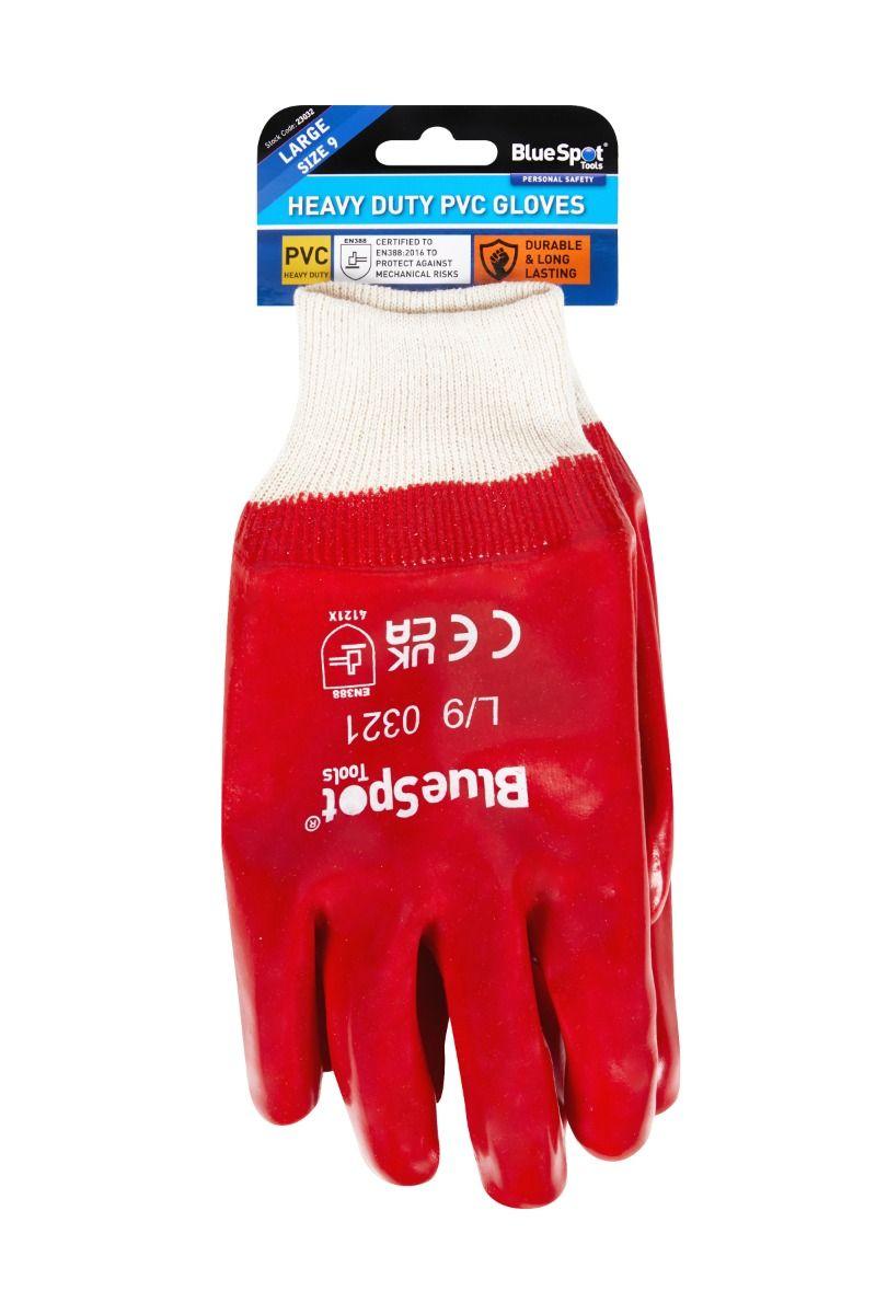 Blue Spot Tools Heavy Duty Pvc Gloves (Large)