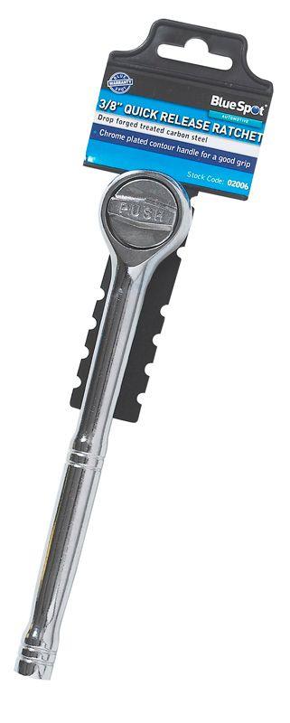 Blue Spot Tools 3/8" Quick Release Push Ratchet