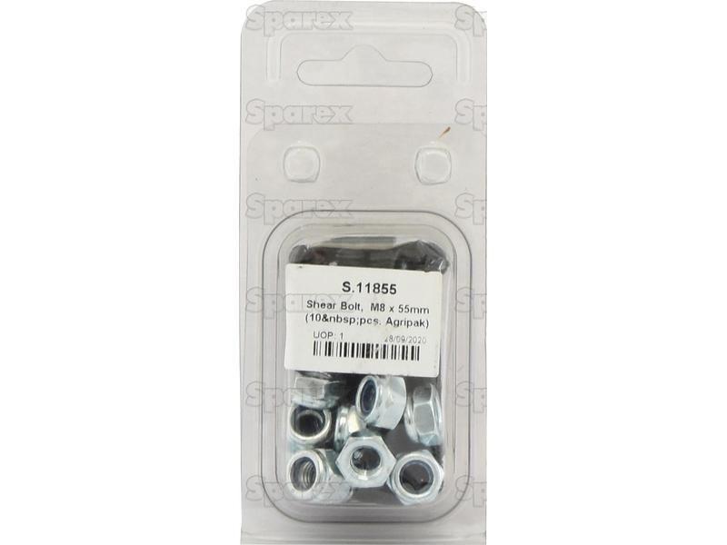 Shear Bolt, M8 x 55mm (10 pcs. Agripak) Ford New Holland (554935)