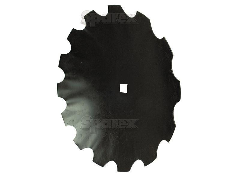 Cutaway Harrow disc 660x6.0mm - Hole 41mm Square Centre Hole for Universal