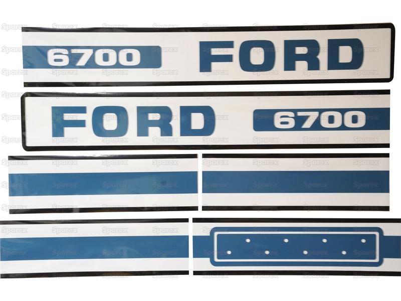 Decal Set - Ford / New Holland 6700 for Ford New Holland 7600 (100 Series)
