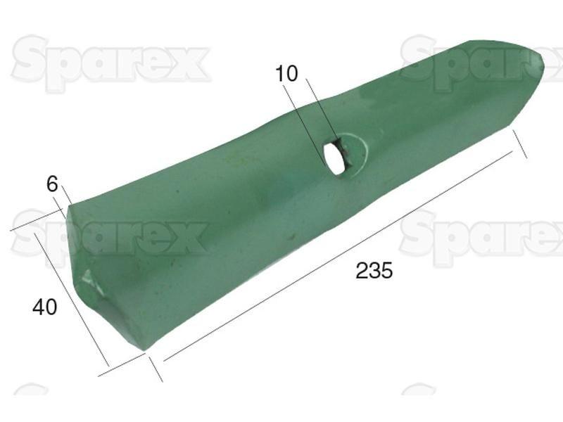 Reversible point 235x40x6mm for Kverneland