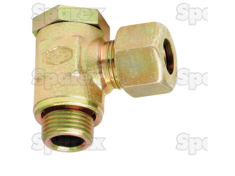 Hydraulic Metal Pipe Banjo Coupling S.W.V. 10L - 1/4''BSP with bolt PARKER HANNIFIN (SWVE10LRCF)
