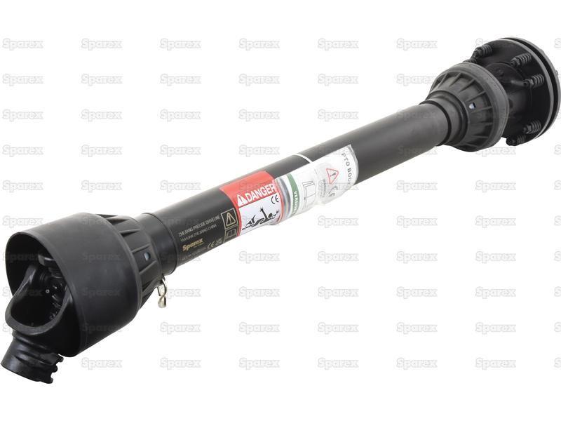 PTO Shaft - (Lz) Length: 1510mm, 1 3/8'' x 6 Spline Q.R. to 1 3/8'' x 6 Spline Friction Disc Clutch