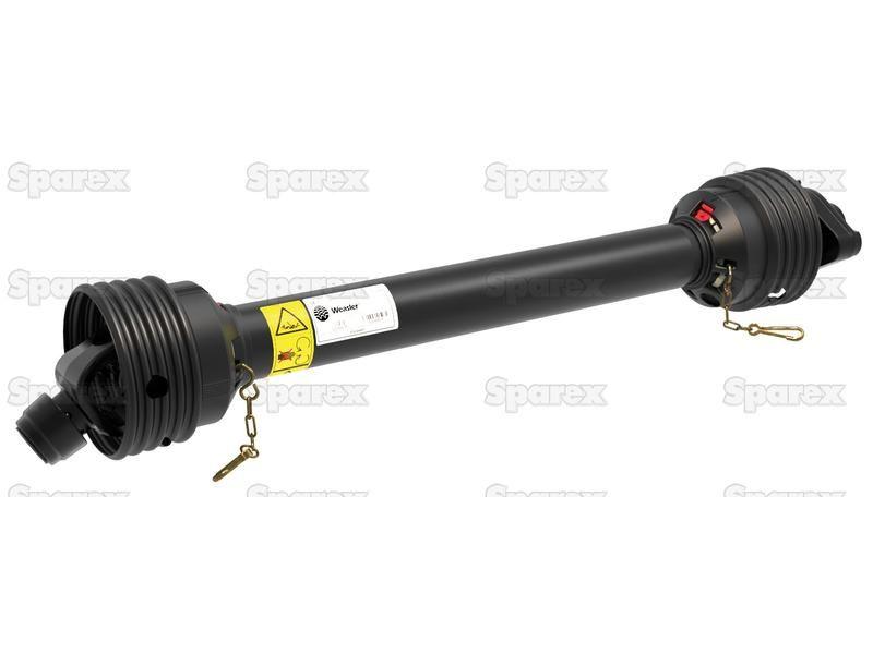 PTO Shaft - (Lz) Length: 1360mm, 1 3/8'' x 6 Spline Q.R. to 1 3/8'' x 6 Spline Shear Bolt Limiter