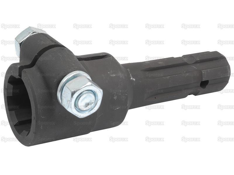PTO Adaptor - Female spline 1 3/4'' - 6 x Male spline 1 3/8'' - 6 with Clamp Bolt.