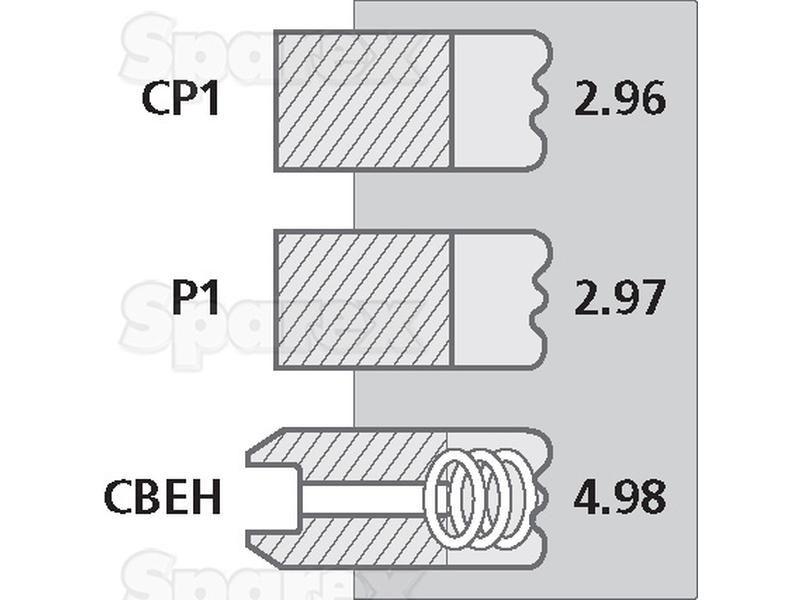 Piston Ring for Zetor (50110096)