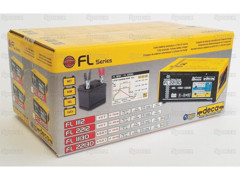 Battery Charger - 6/12/24V, 15 - 260Ah (UK Plug)