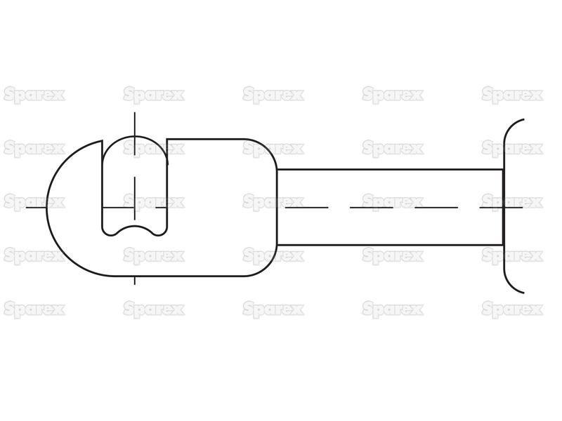 Gas Strut, Total length: 495mm for Ford New Holland