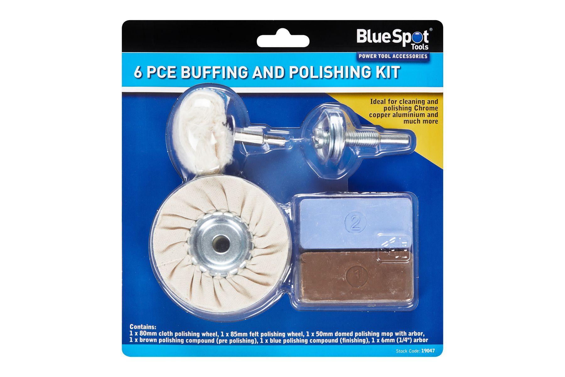 Blue Spot Tools 6 PCE Buffing And Polishing Kit