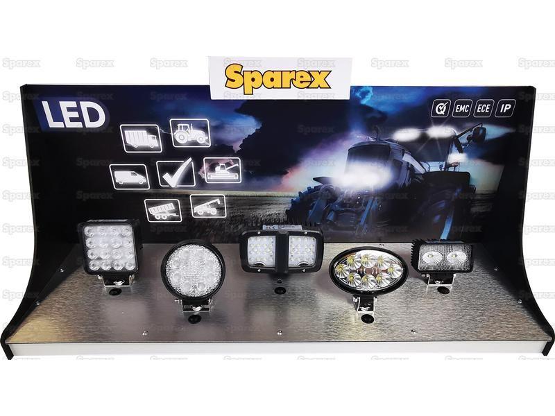 LED Light Display with switches & Aluminium Base