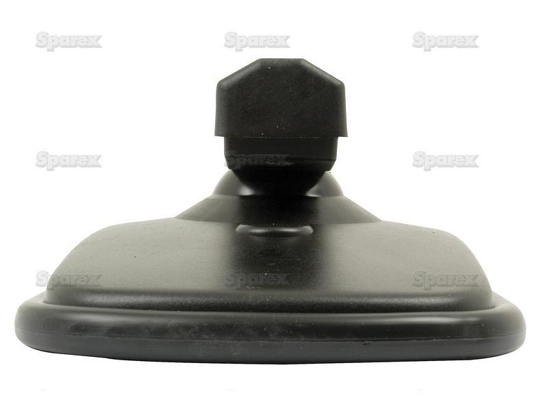 Mirror Head Convex, Rectangular | Height: 333mm Width: 195mm Arm Ø:  16 - 22mm