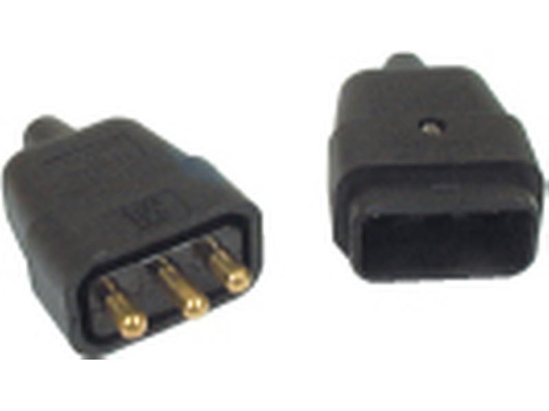 3 Pin Male / Female Connection, 10 Amps