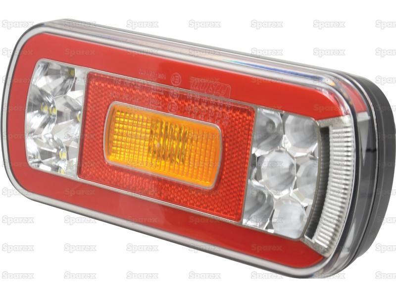 LED Rear Combination Light, Function: 6, Brake / Tail / Indicator / Reverse / Number Plate / Reflector, RH & LH, 12-36V