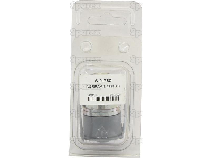 Sparex Hydraulic Trailer Brake Coupling Male 1/2'' BSP Male Bulkhead (Agripak 1pc.)
