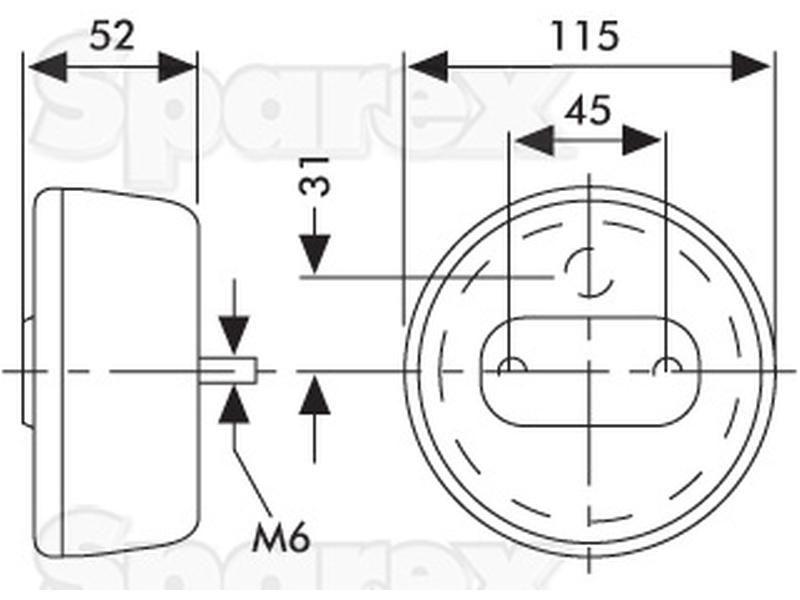 Halogen Rear Combination Light 12V, RH & LH HELLA LTD (2SD001679001)