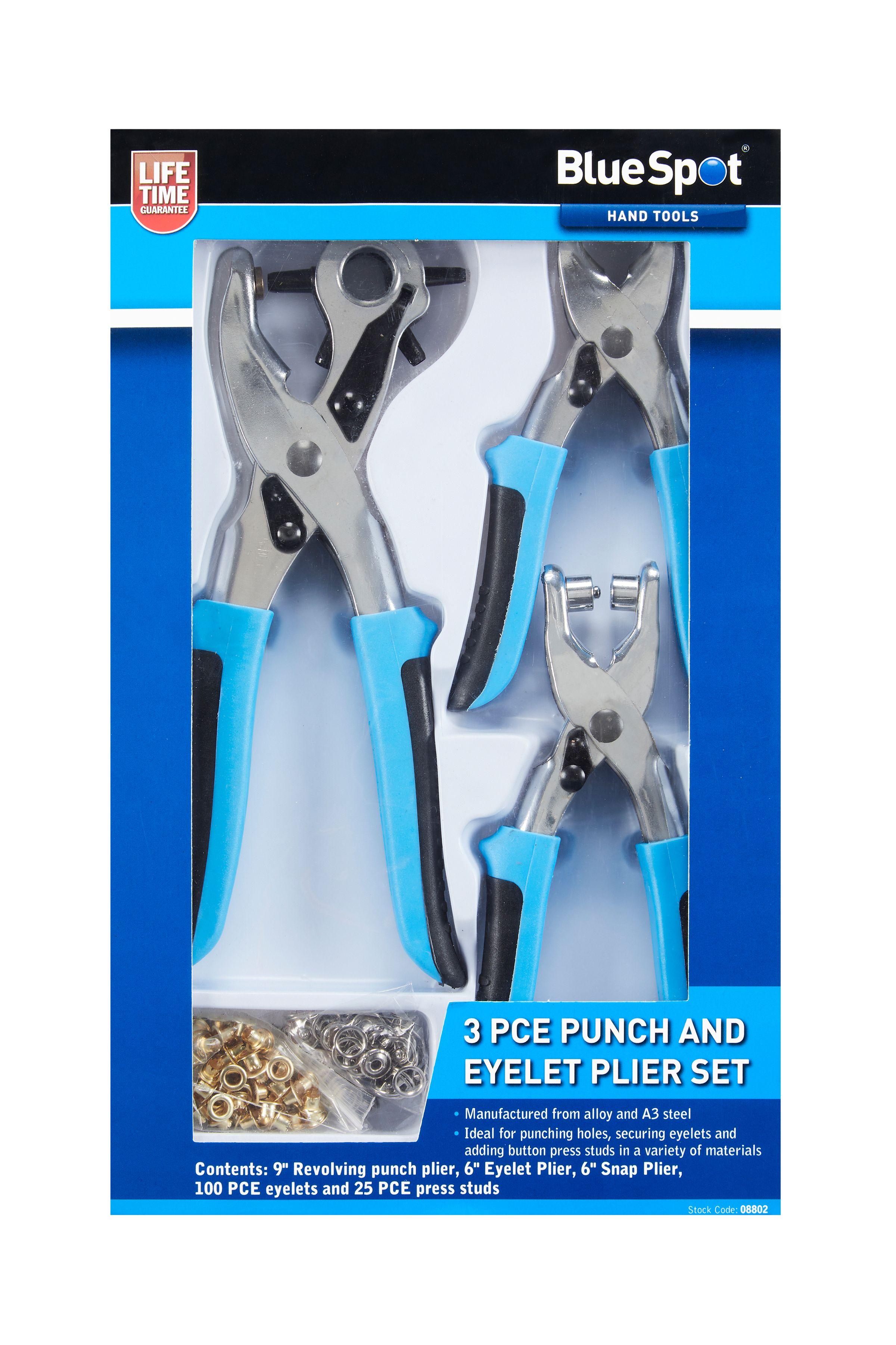 Blue Spot Tools 3 PCE Punch And Eyelet Plier Set
