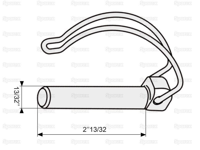 Pipe Linch Pin, Pin Ø10mm x 60mm ( ) Lely (9.1123.0010.6)