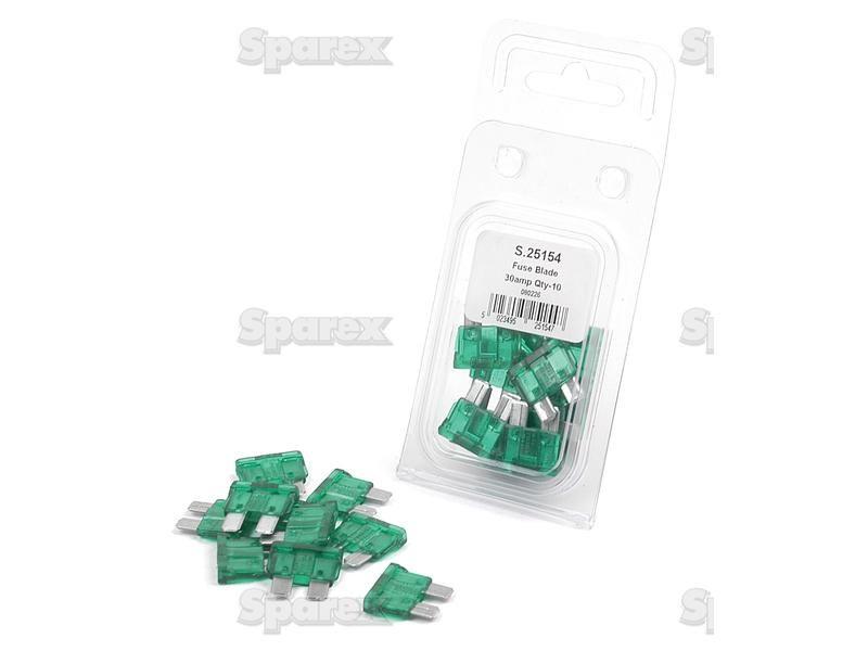 Blade Fuse 30A, 10 pcs. Agripak