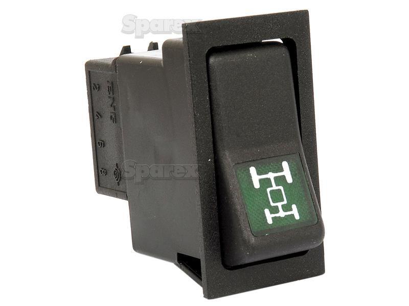 Rocker Switch - 4 Wheel Drive, 2 Position (On/Off) for Ford New Holland 8830 (30 Series)
