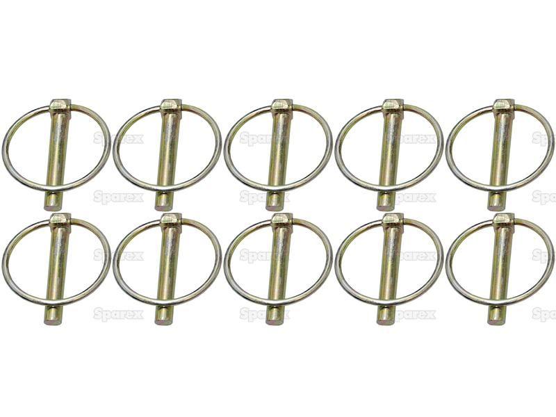 Round Linch Pin, Pin Ø8mm x 44.5mm (10 pcs. Agripak)