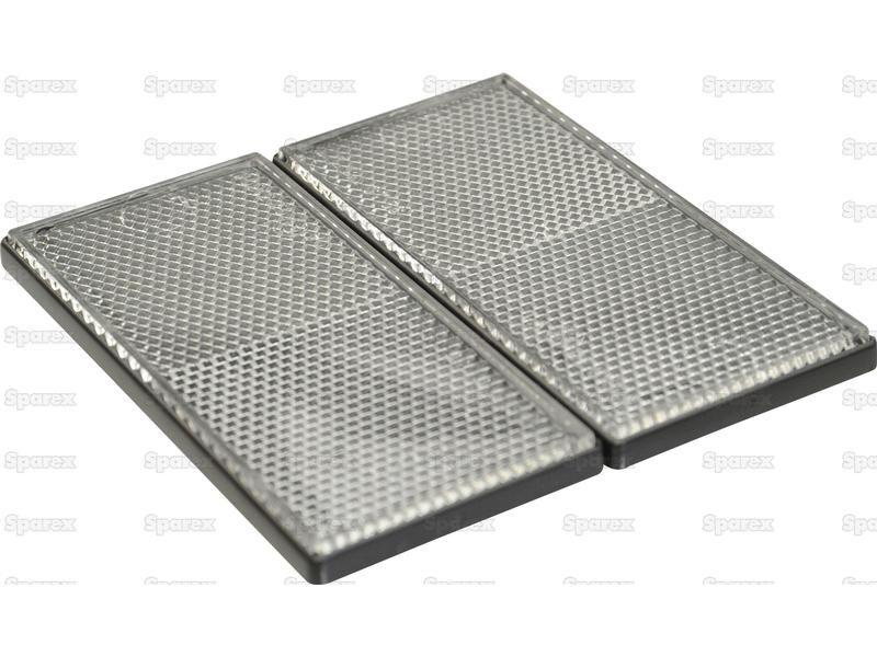 Rectangular Reflector (Self Adhesive) Clear 2 pcs. Agripak
