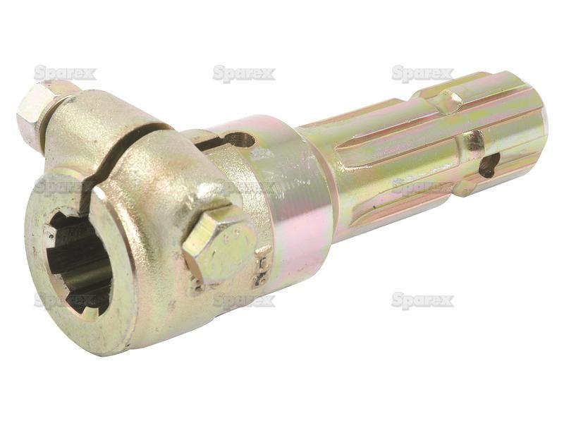 PTO Adaptor - Female spline 1 1/8'' - 6 x Male spline 1 3/8'' - 6 with Clamp Bolt.