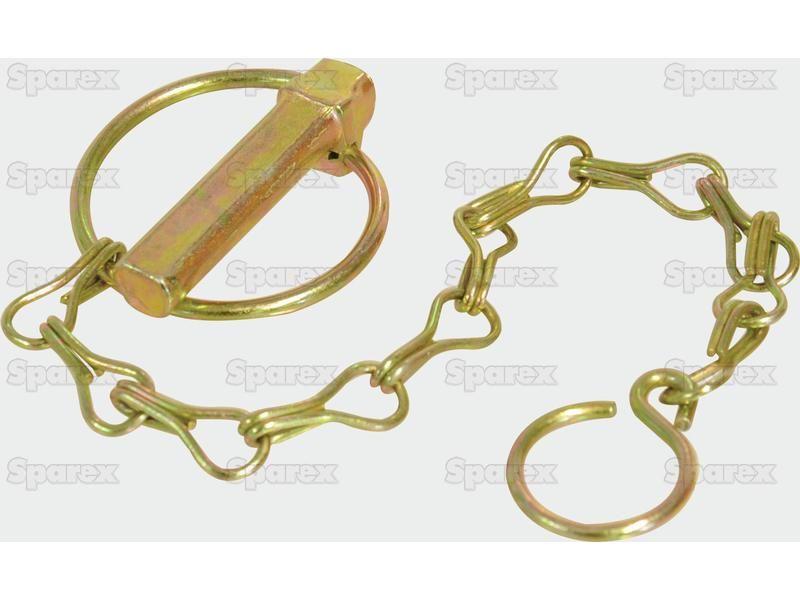 Round Linch Pin, Chain & Hook Assembly, Pin Ø11mm for White Oliver VARIOUS