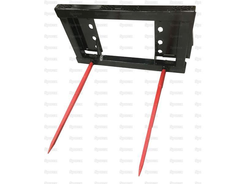 Bobcat/Skid Steer Bale Frame - 2 x M22 x 1100mm Tines (SHW Brand)