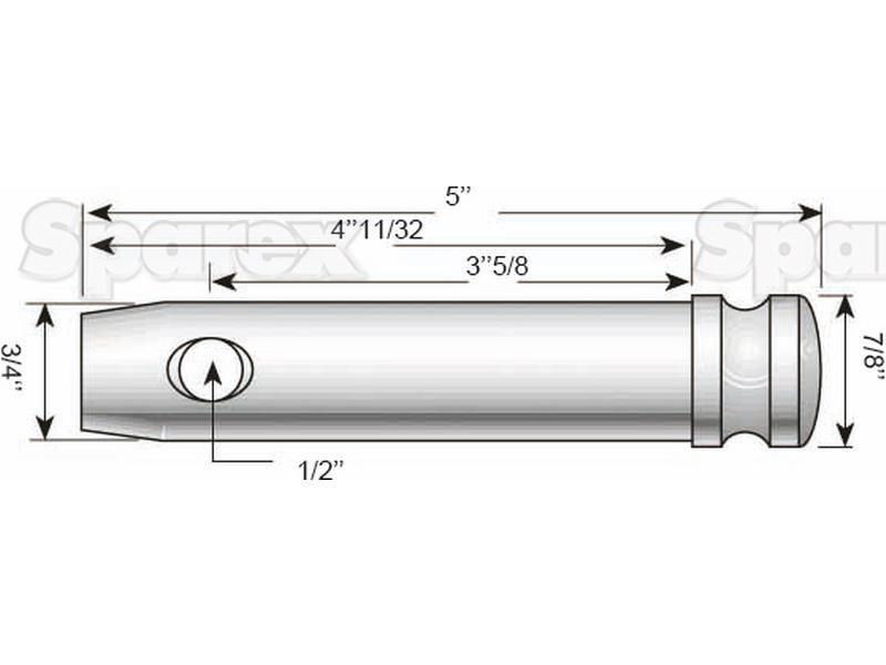 Top Link Pin Cat. 1, for Landini, Massey Ferguson | 831513M1 , 832594M3
