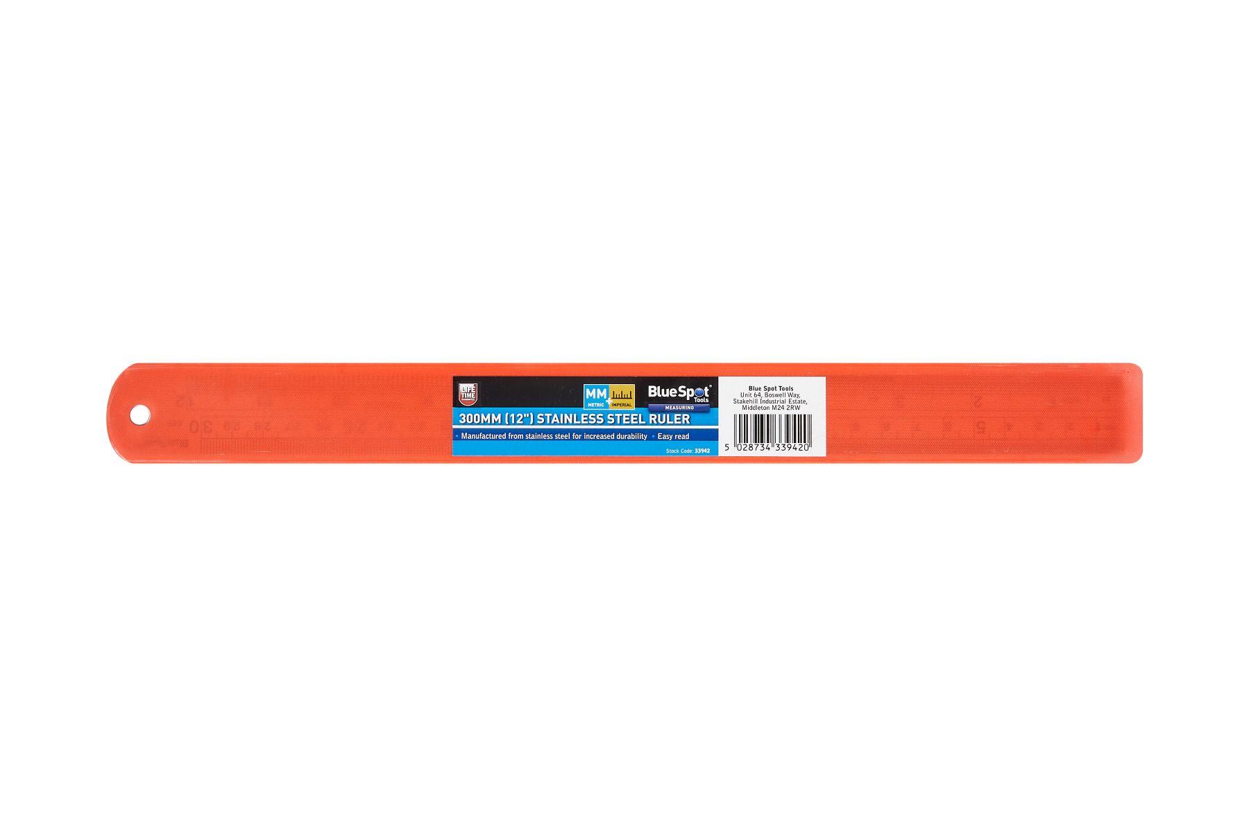 Blue Spot Tools 300MM Stainless Steel Ruler
