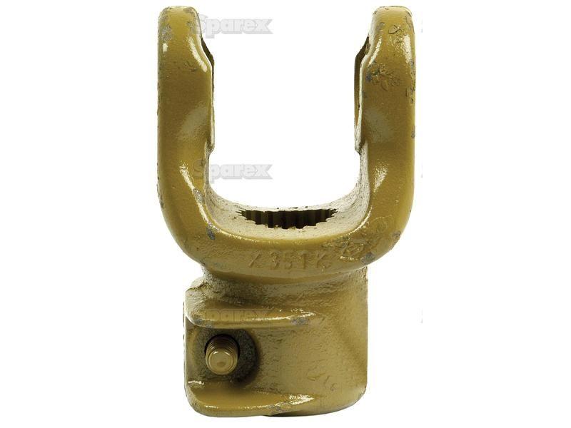 PTO Yoke - Quick Release (U/J Size: 32 x 76mm) Size: 1 3/8"-21 Spline La Magdalena, Massey Ferguson, Walterscheid