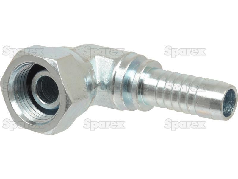 Dicsa BSP 60° Hose Insert 3/8'' x 3/8'' Female Thread 90° Compact Swivel