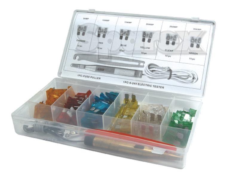 Blade Fuse and Tool Kit Display Box, 93 pcs.