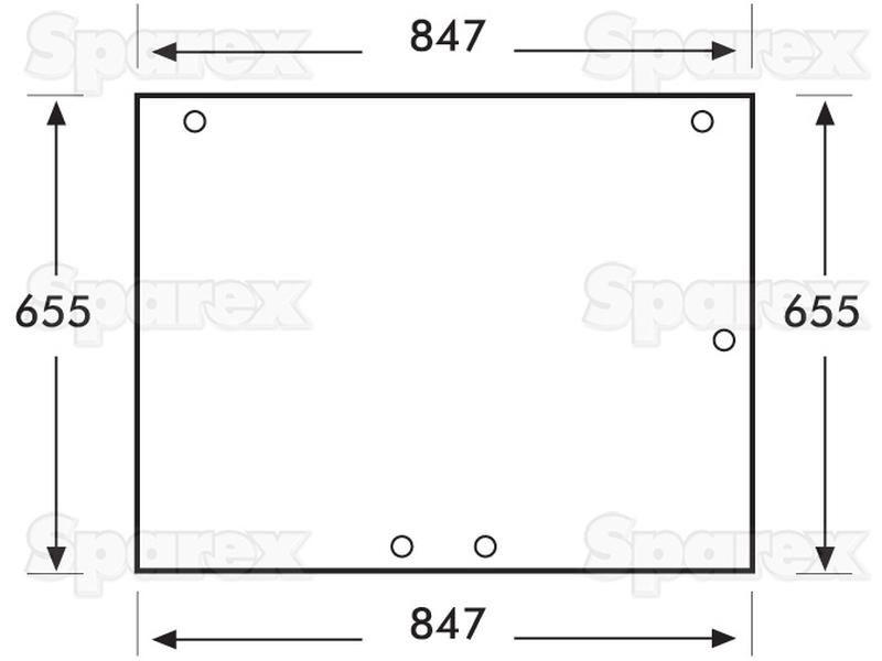 Rear Window for Case IH 845 (45 Series)