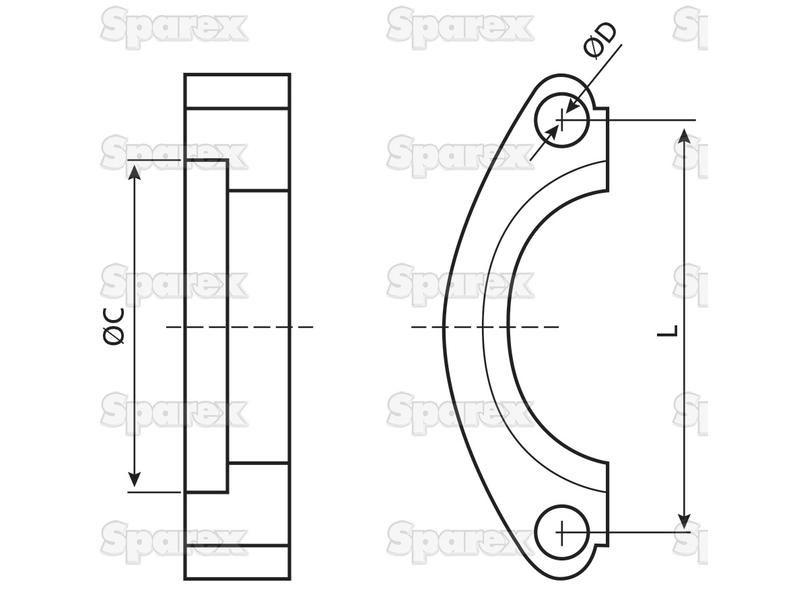 Dicsa SAE Split Flange 3/4'' x 38.89mm (3000psi)