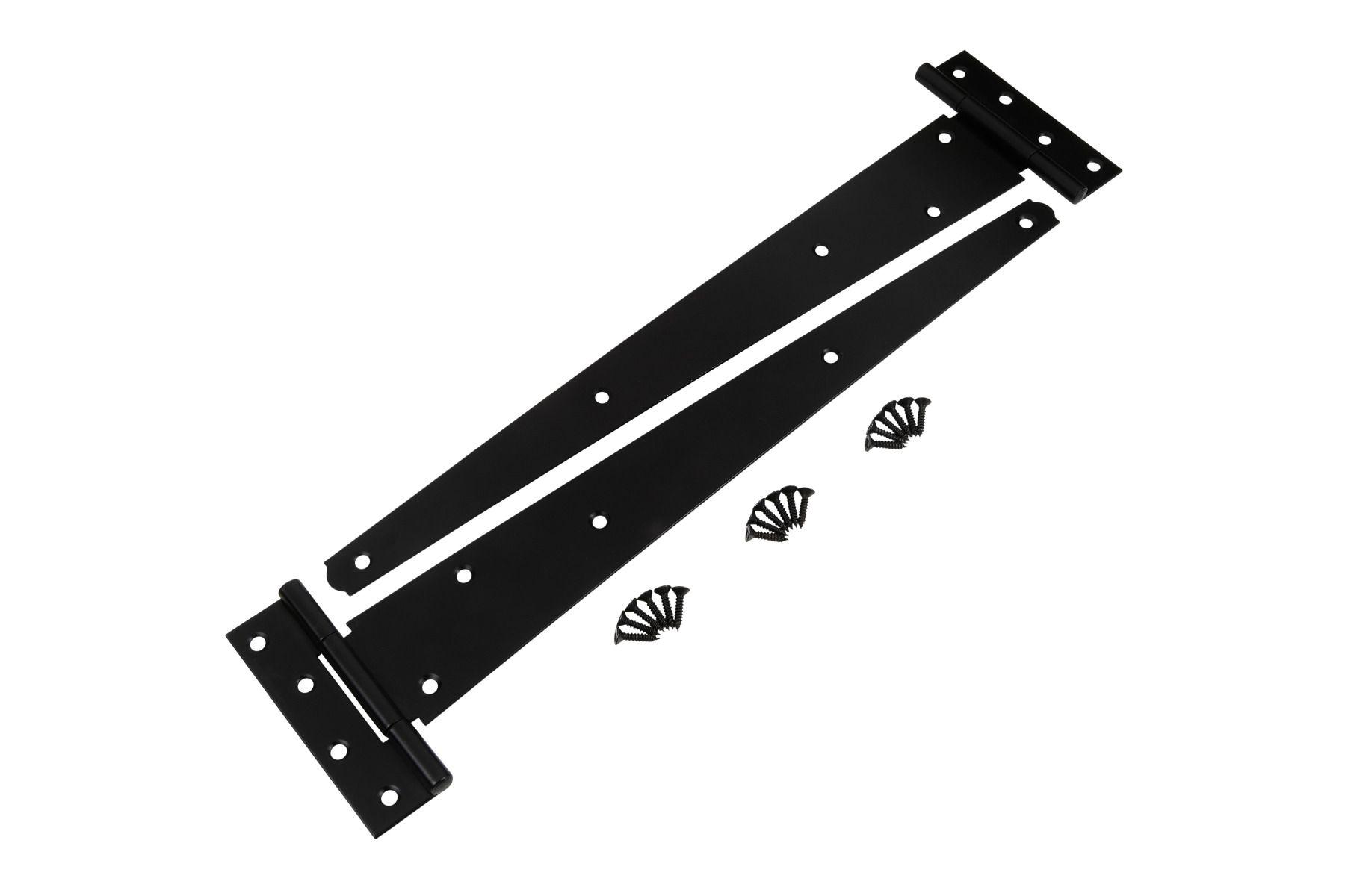Blue Spot Tools Black Powder Coated Tee Hinge 400mm