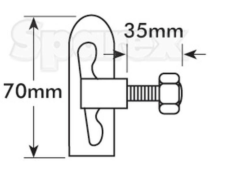 Droplock Pin Assembly - 35mm