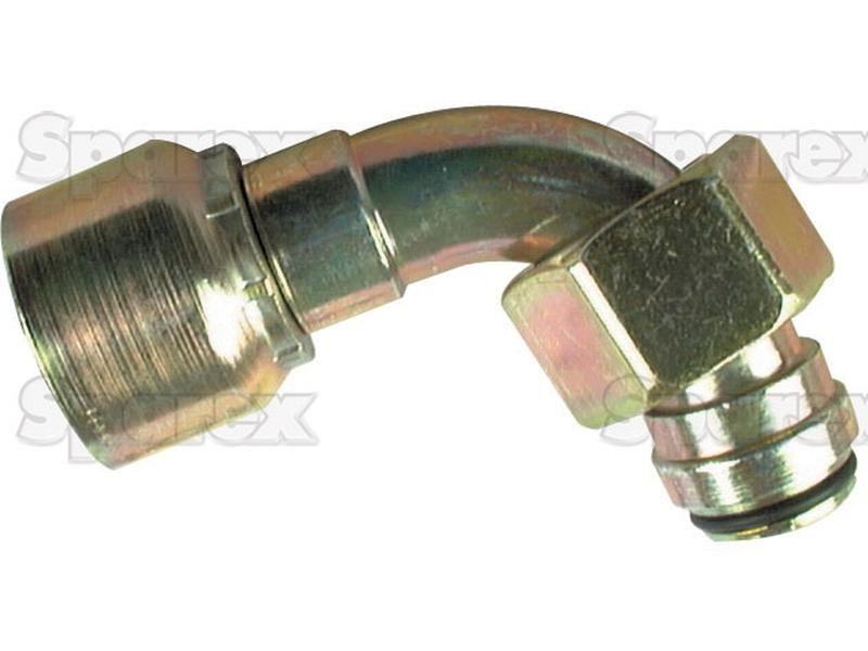 Parker Metric Hose Insert 1/4'' x M18 x 1.50  Female 90° Swept Swivel Light Series PARKER HANNIFIN (1CF48-12-4)