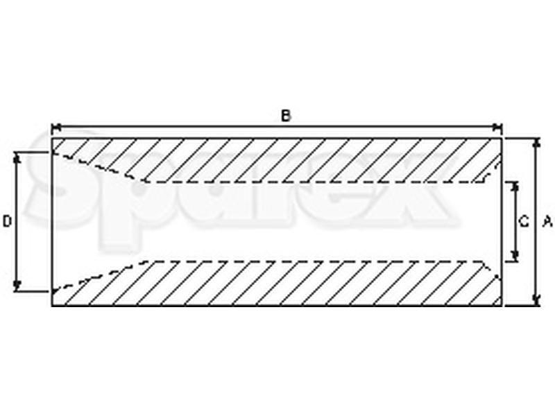 Loader Tine Bush - Ø80 x 165mm (Conus 3)