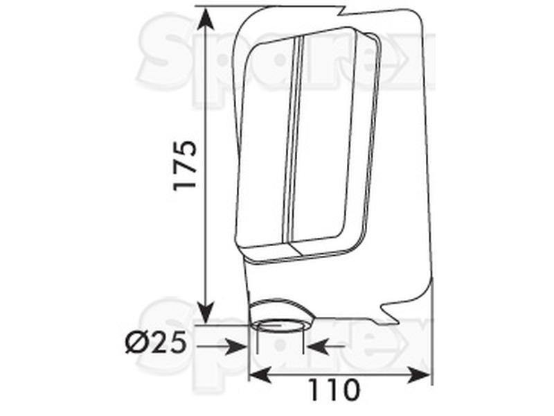 Halogen Side Light - Front, 12V () for Fiat 85-90 (90 Series)