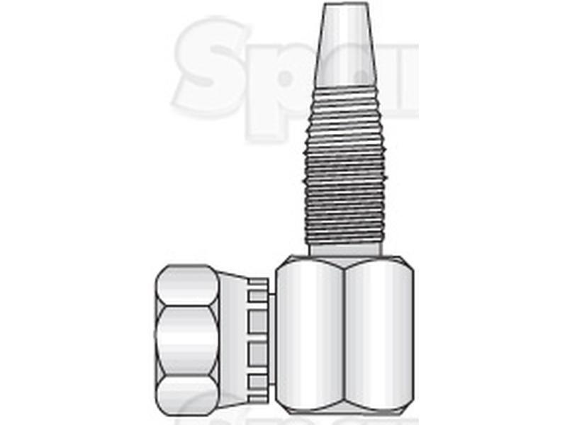 Hydraulic 2-Piece Re-usable Coupling insert 3/8'' x 3/8''BSP female 90 compact
