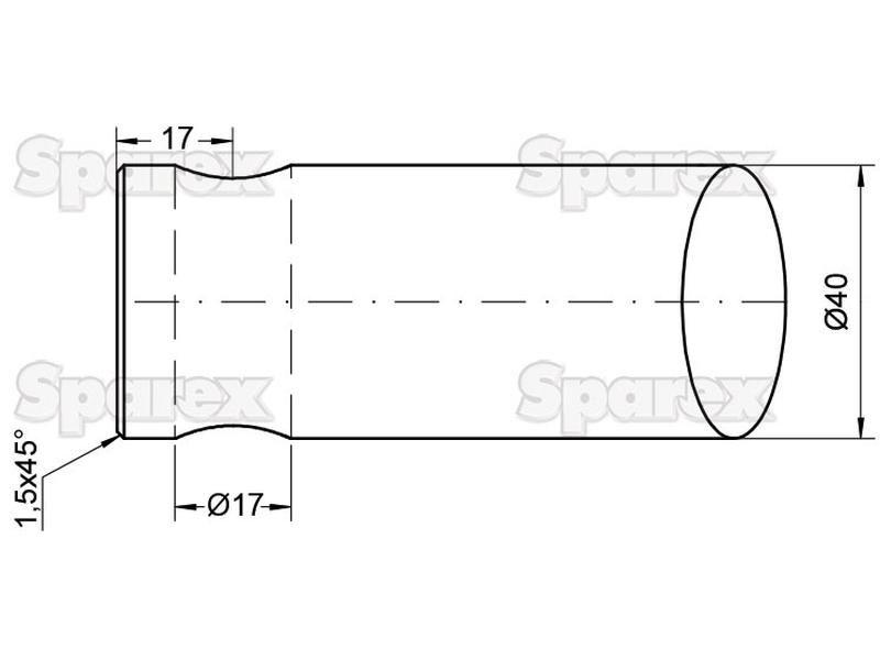 Straight & Fluted Loader Tine | 1200mm for Desvoys
