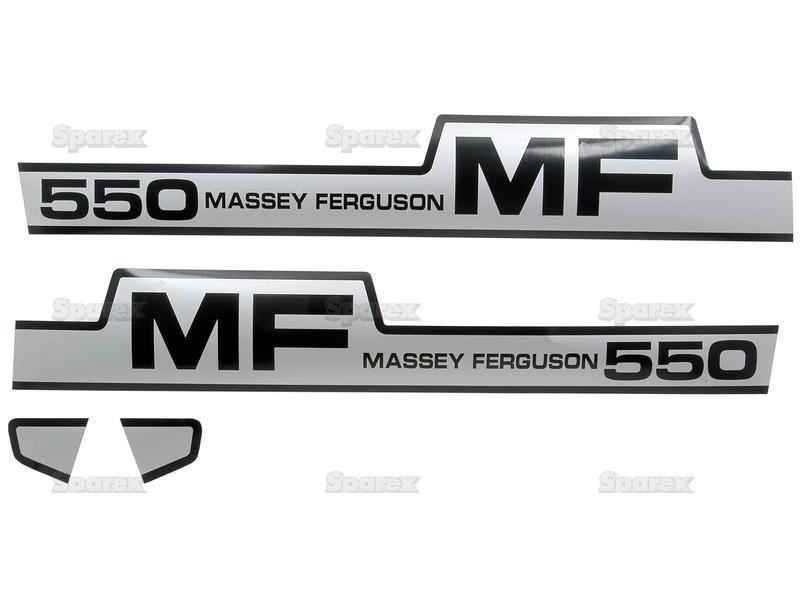 Decal Set - Massey Ferguson 550 for Massey Ferguson